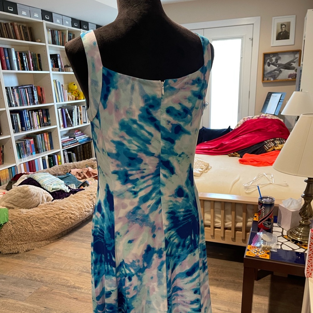 chaps summer tie dye dress size 4